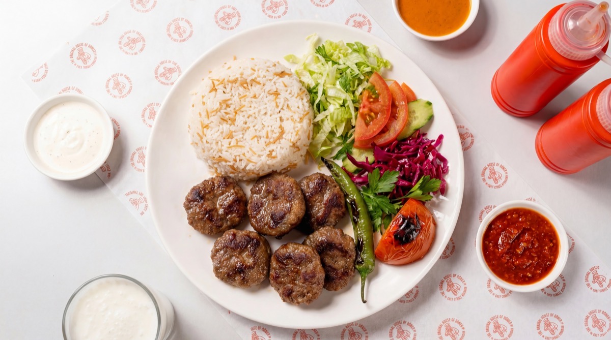 Juicy grilled lamb meatballs